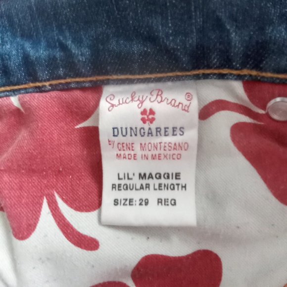 Lucky Brand Lil Maggie Dungarees flare jeans - Picture 5 of 11
